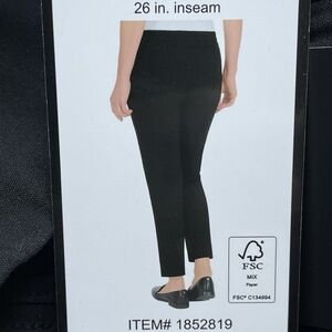 Hilary Radley Women's S Slim Leg Pants Black e1232
